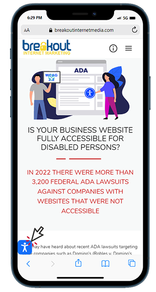 accessibility demo screen